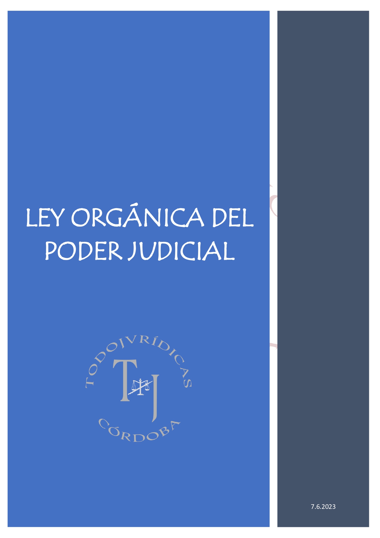 Ley Org Nica Del Poder Judicial Pdf Todojuridicas Oposiciones