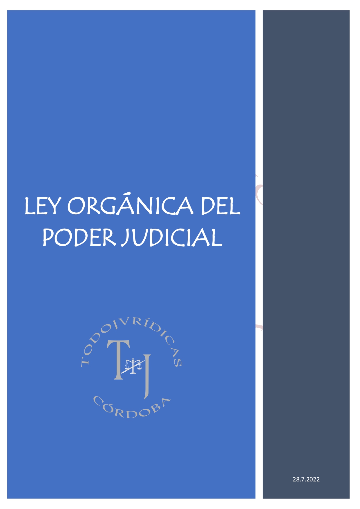 LEY ORGÁNICA DEL PODER JUDICIAL – PDF – Todojuridicas | Oposiciones De ...